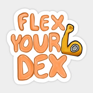 Flex Your Dex 2 Sticker